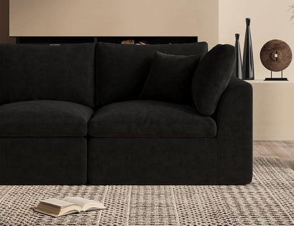 110 inch cloud sectional sofa for living room convertible L-shaped sofa 3 seater sectional sofa