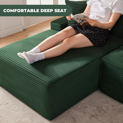110-inch cloud sofa boneless sofa in the living room modular sofa with deep seats