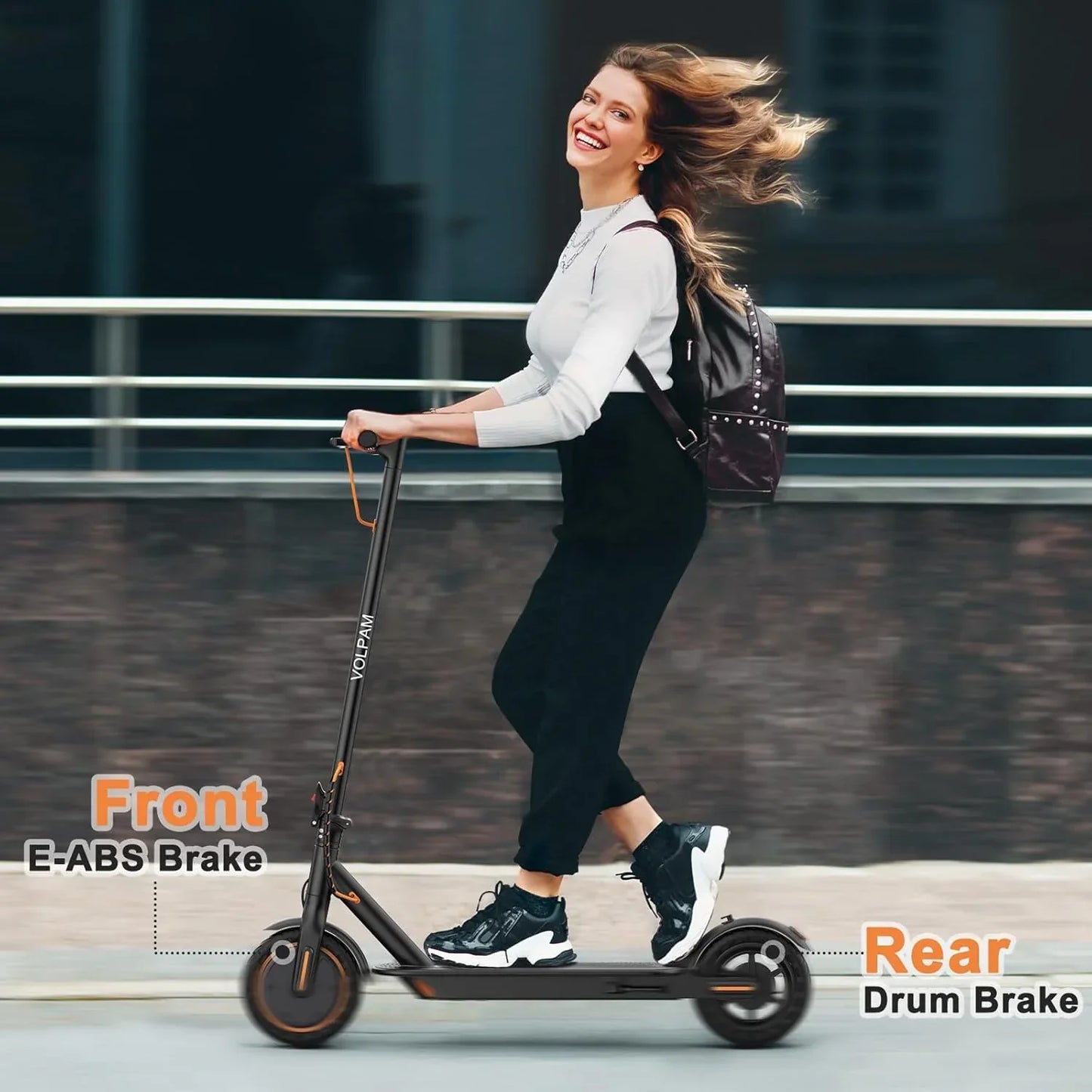 Electric Scooter 350W/500W Powerful Motor 8.5"/10" Solid Tires 19/22Mph 28/21/12 Miles Range