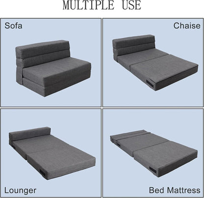 60 inch pull out sofa bed memory foam sofa with 2 pillows futon bed guest bed and pull out sofa