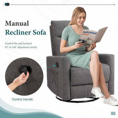 Adult recliner living room massage recliner adjustable home theater chair single sofa