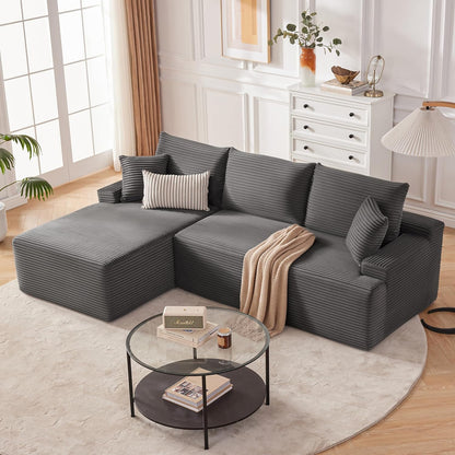 110-inch cloud sofa boneless sofa in the living room modular sofa with deep seats