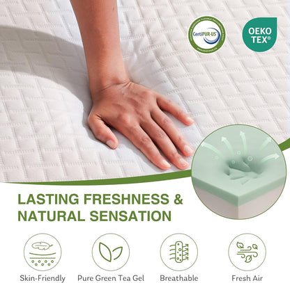 8-inch double mattress with memory foam for medium firm support