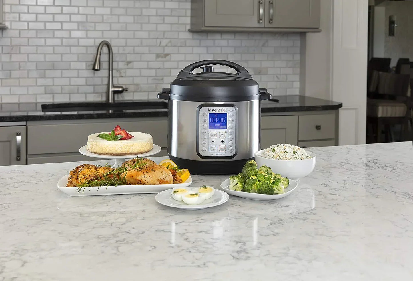 9-in-1 Multicooker Pressure Cooker Slow Cook Rice Maker Steamer Sauté Yogurt Warmer Sterilizer