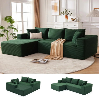 110-inch cloud sofa boneless sofa in the living room modular sofa with deep seats