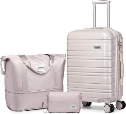 6-piece luggage set, expandable hardshell suitcase set with spinner wheels, lightweight rolling luggage set