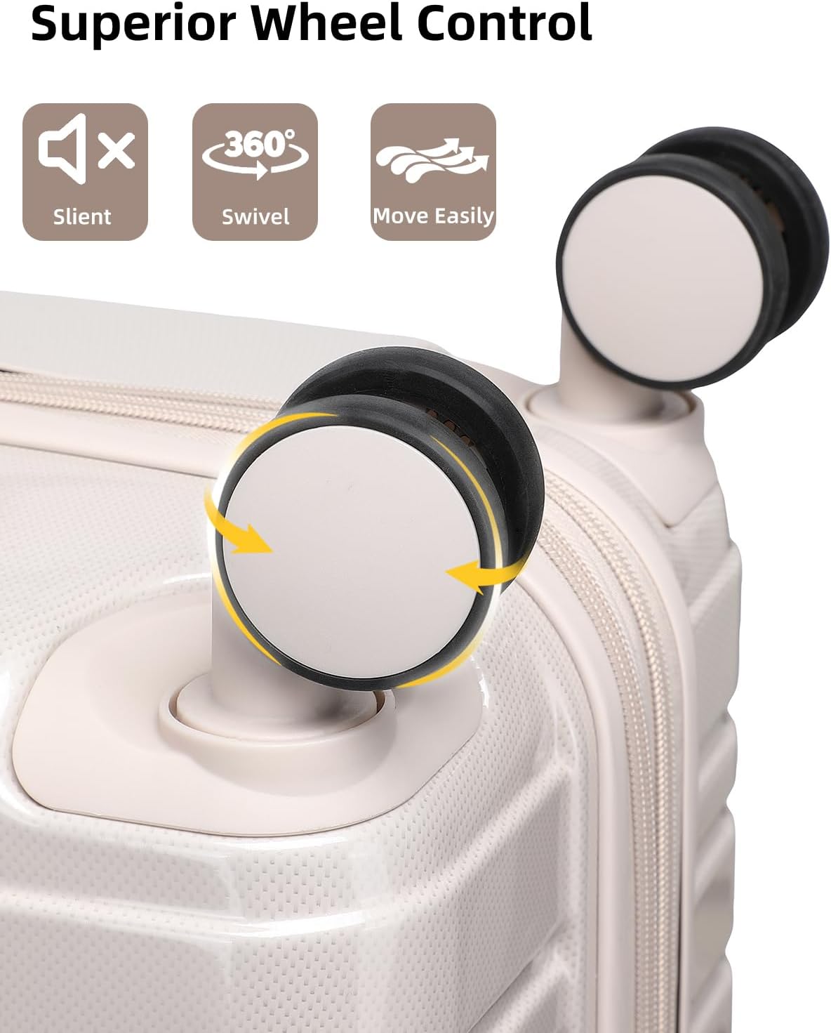 6-piece luggage set, expandable hardshell suitcase set with spinner wheels, lightweight rolling luggage set