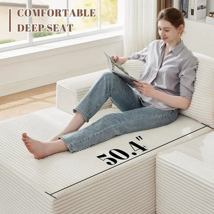110-inch cloud sofa boneless sofa in the living room modular sofa with deep seats