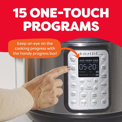 9-in-1 Multicooker Pressure Cooker Slow Cook Rice Maker Steamer Sauté Yogurt Warmer Sterilizer