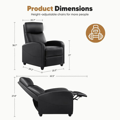 Adult recliner living room massage recliner adjustable home theater chair single sofa