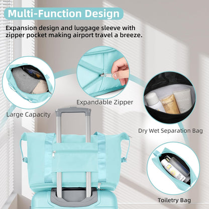 6-piece luggage set, expandable hardshell suitcase set with spinner wheels, lightweight rolling luggage set