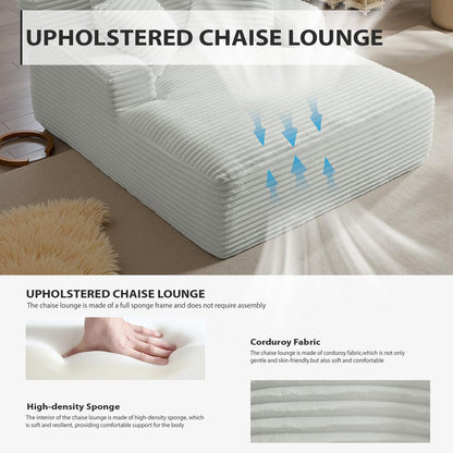 50-inch indoor recliner, oversized corduroy upholstered boneless sofa bed, deep sleeper sofa reading chair, cloud sofa, living room sofa