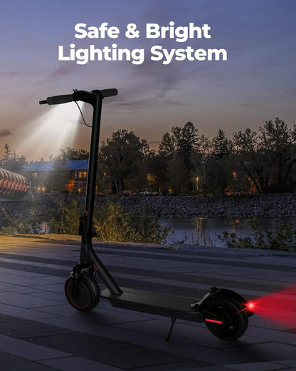 Electric Scooter 350W/500W Powerful Motor 8.5"/10" Solid Tires 19/22Mph 28/21/12 Miles Range