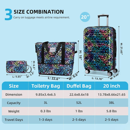 6-piece luggage set, expandable hardshell suitcase set with spinner wheels, lightweight rolling luggage set