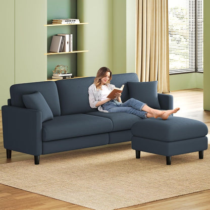 83 inch Couches for Living Room Comfy Sofas for Living Room Teddy Sofa Couch Tool Free Setup