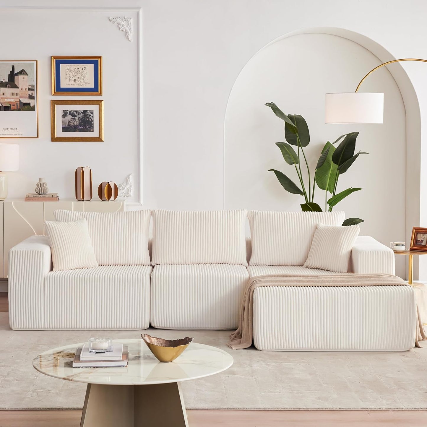 108 Modular Sectional Sofa Cloud Sectional Couch Modern Modular L-Shape Sofa Couch