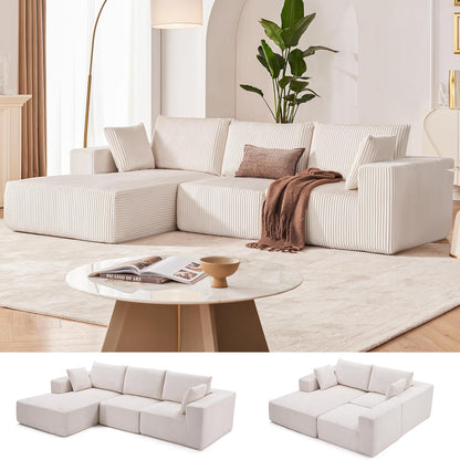 108 Modular Sectional Sofa Cloud Sectional Couch Modern Modular L-Shape Sofa Couch