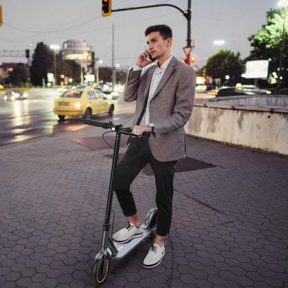 Electric Scooter 350W/500W Powerful Motor 8.5"/10" Solid Tires 19/22Mph 28/21/12 Miles Range