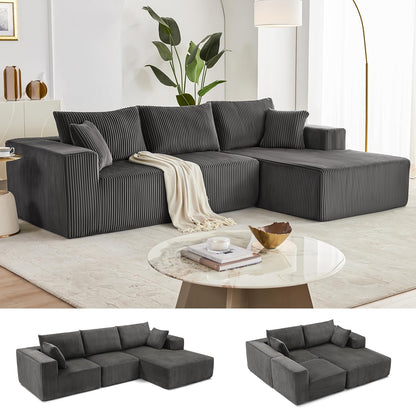 108 Modular Sectional Sofa Cloud Sectional Couch Modern Modular L-Shape Sofa Couch