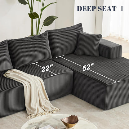 108 Modular Sectional Sofa Cloud Sectional Couch Modern Modular L-Shape Sofa Couch