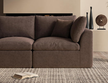 110 inch cloud sectional sofa for living room convertible L-shaped sofa 3 seater sectional sofa