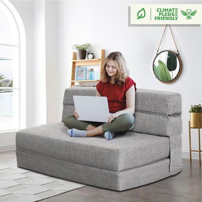 60 inch pull out sofa bed memory foam sofa with 2 pillows futon bed guest bed and pull out sofa