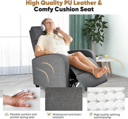 Adult recliner living room massage recliner adjustable home theater chair single sofa