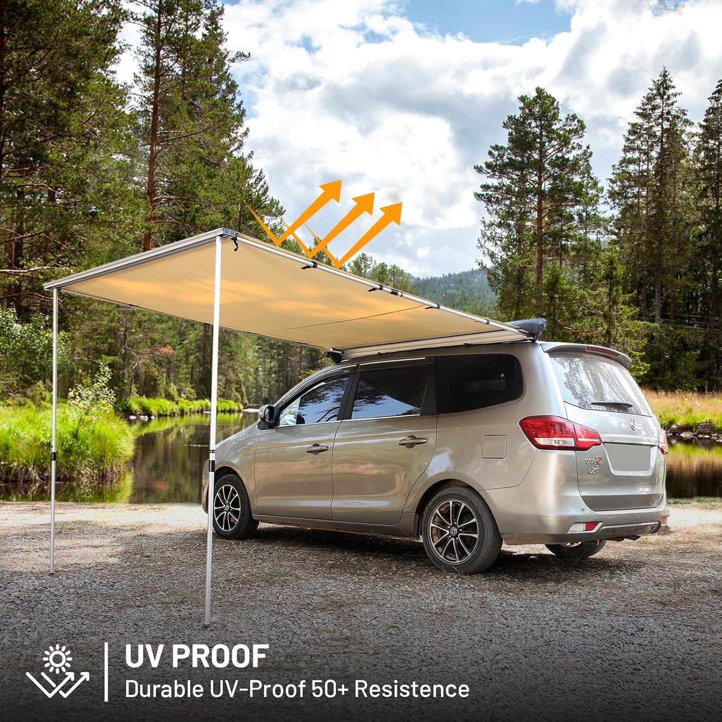8.2 x 6.5 ft. Waterproof Car Awning for Campers and Trucks