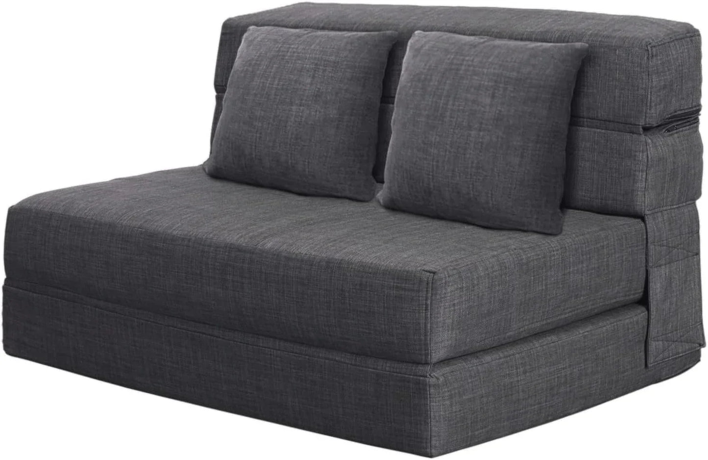60 inch pull out sofa bed memory foam sofa with 2 pillows futon bed guest bed and pull out sofa