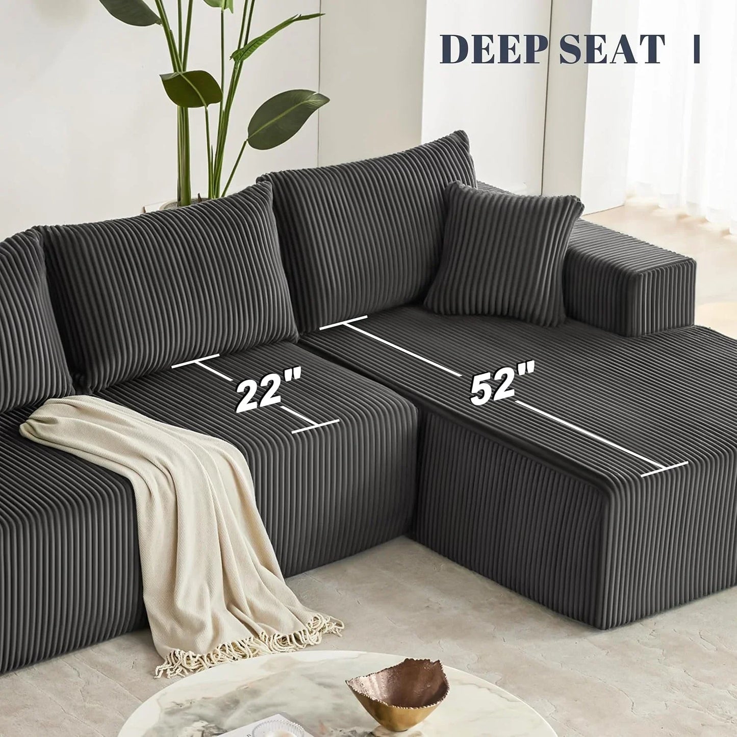 108 inch sectional sofa cloud sectional sofa with deep seat modern sectional L shaped sofa