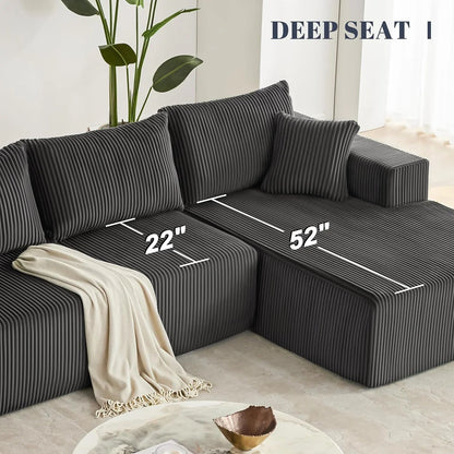 108 inch sectional sofa cloud sectional sofa with deep seat modern sectional L shaped sofa