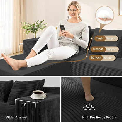60 inch pull out sofa bed memory foam sofa with 2 pillows futon bed guest bed and pull out sofa