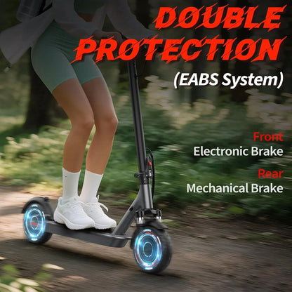 Electric Scooter 350W/500W Motor Top Speed 19/22 mph Max 16/23/28Miles Ranges Foldable E Scooter