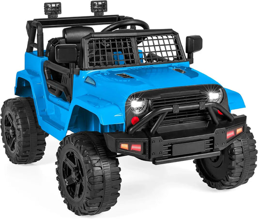 Best Choice Products 12V Kids Ride-On Truck Car with Spring Suspension and LED Lights