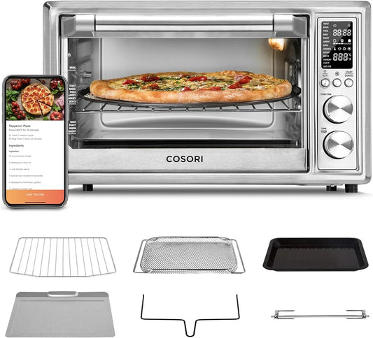 Air Fryer Toaster Oven Combo 13-in-1 32Qt APP Voice Control Convection Oven Countertop