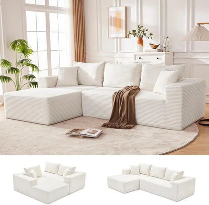 110-inch cloud sofa boneless sofa in the living room modular sofa with deep seats
