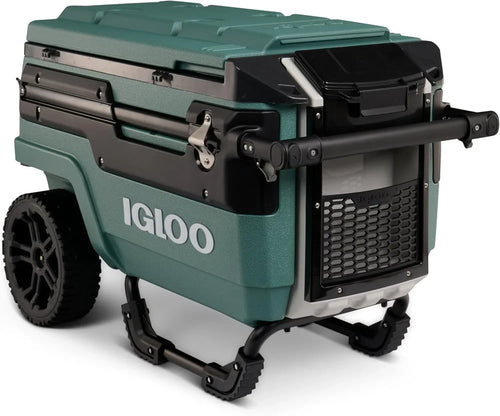 70Qt Wheeled Cooler Insulated Hard Shell Ice Chest