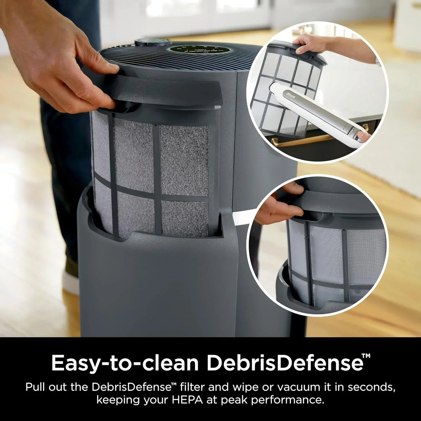 Air Purifier Compact Pro with Long-lasting HEPA Exceeding Filtration For Pet Dander Dust Smoke