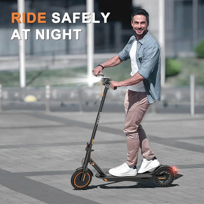 Electric Scooter 350W/500W Powerful Motor 8.5"/10" Solid Tires 19/22Mph 28/21/12 Miles Range