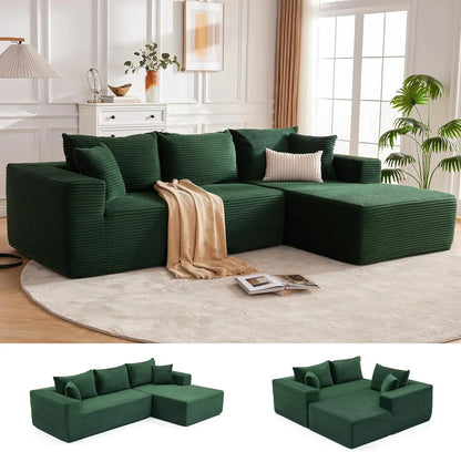 110-inch cloud sofa boneless sofa in the living room modular sofa with deep seats