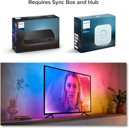 65-inch smart TV light strip flowing color-changing LED light strip backlight synced